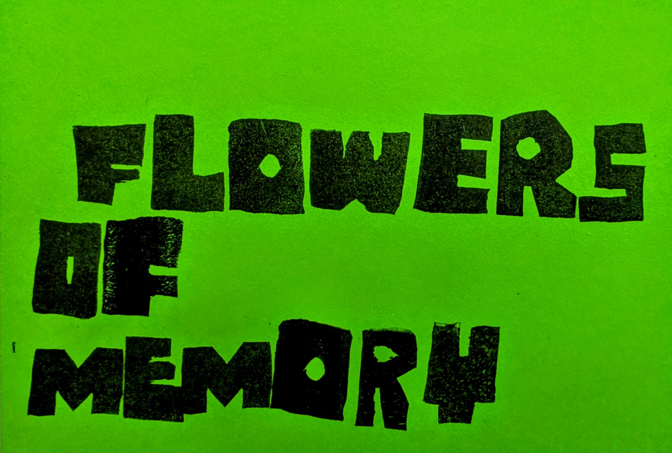 Flowers Of Memory stamp